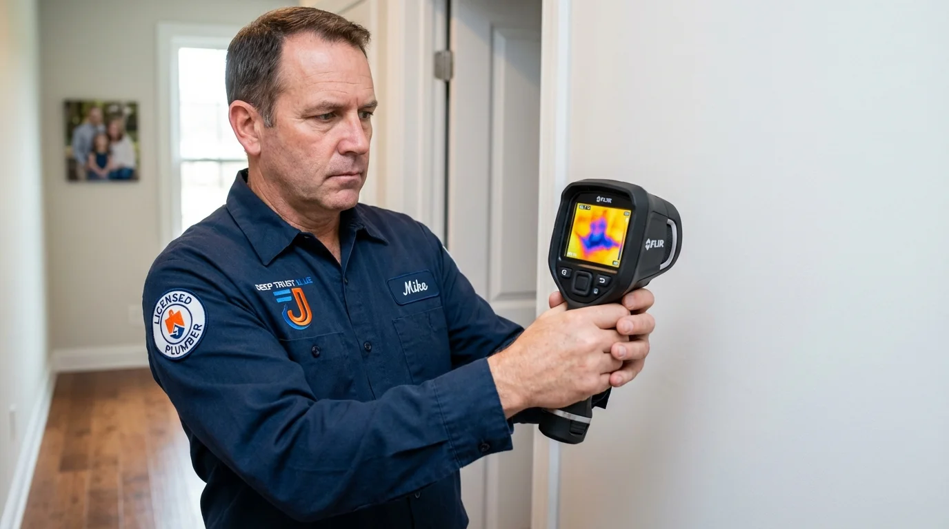 Thermal imaging leak detection by Johns Plumbing LLC in Monmouth Beach